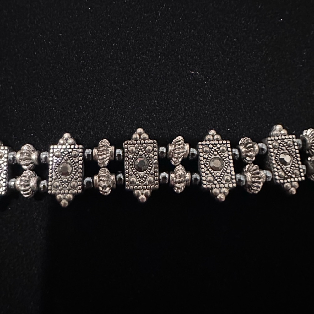 Elegant Silver Beaded Bracelet